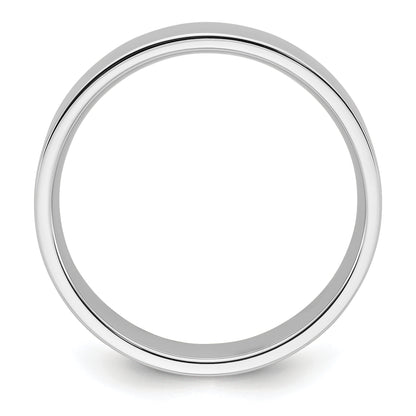 Solid 14K White Gold 7mm Standard Flat Comfort Fit Men's/Women's Wedding Band Ring Size 10.5