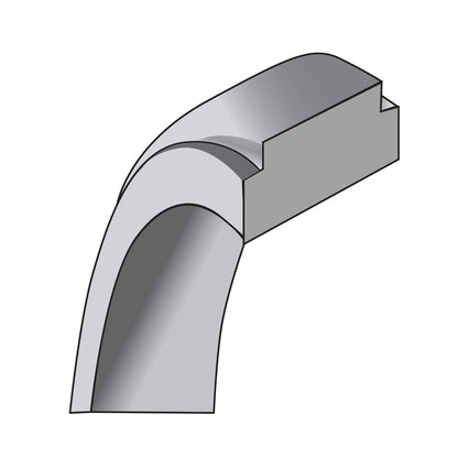 Sterling Silver Rhodium-Plated 8mm Flat W/ Step Edge Band