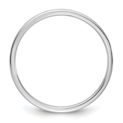 10K White Gold 10Kw 1.5mm Ltw Flat Band Size 5