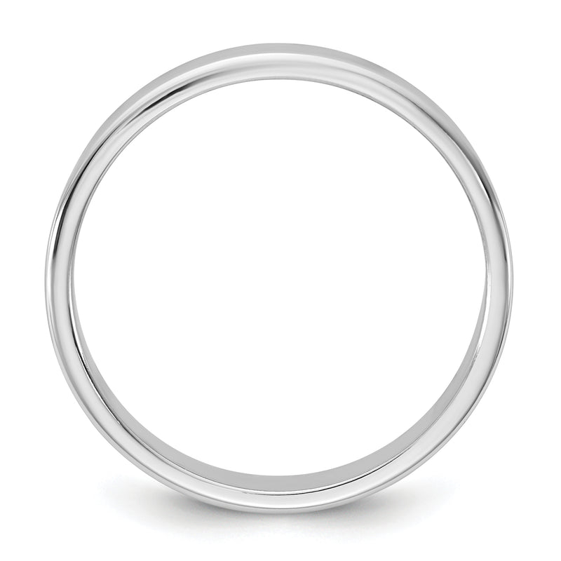 10K White Gold 10Kw 3.5mm Lightweight Flat Band Size 6.5