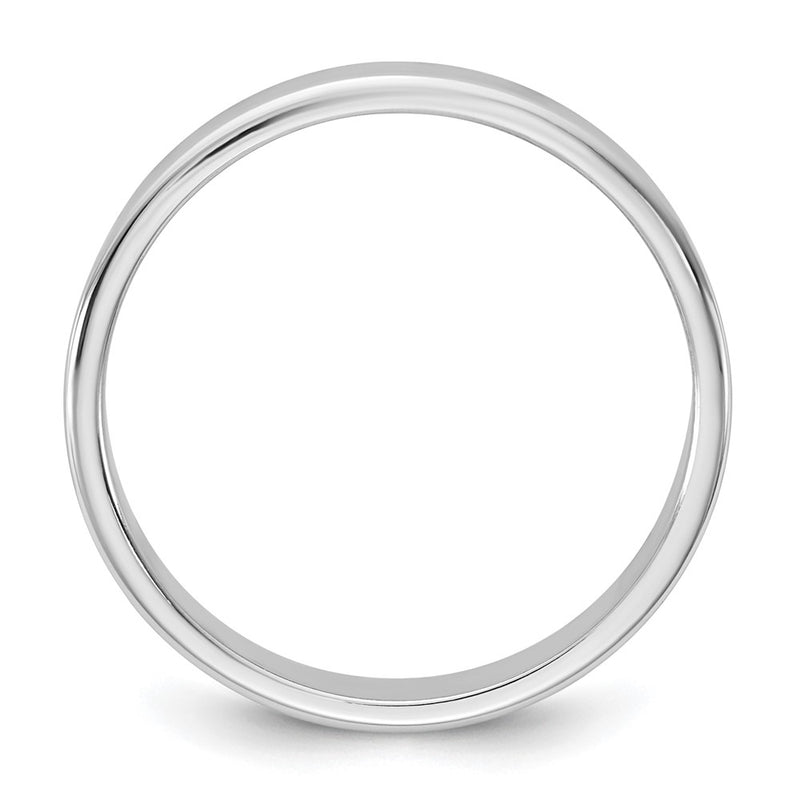10K White Gold 10Kw 3.5mm Lightweight Flat Band Size 5