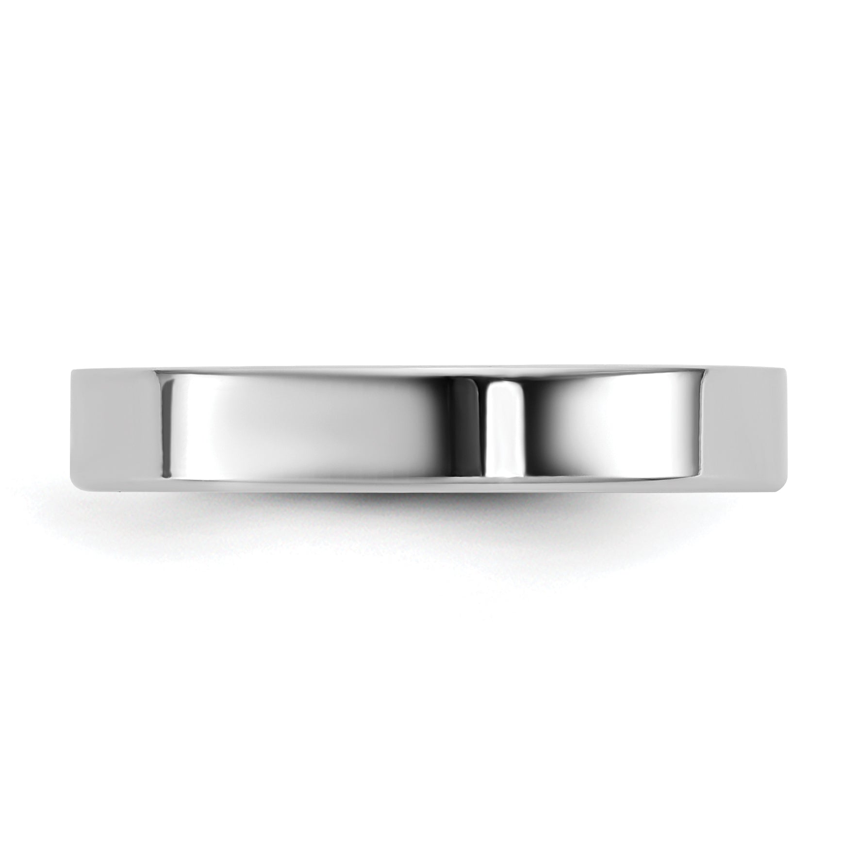 10K White Gold 10Kw 3.5mm Ltw Flat Band Size 10