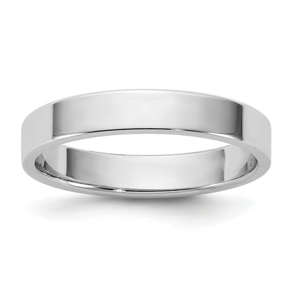 10K White Gold 10Kw 3.5mm Ltw Flat Band Size 10