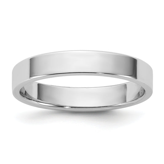 10K White Gold 10Kw 3.5mm Ltw Flat Band Size 10