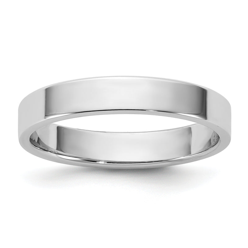 10K White Gold 10Kw 3.5mm Lightweight Flat Band Size 6.5