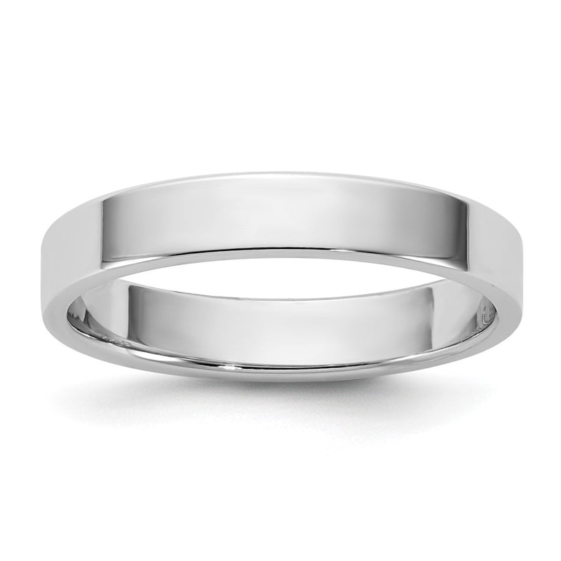 10K White Gold 10Kw 3.5mm Lightweight Flat Band Size 5