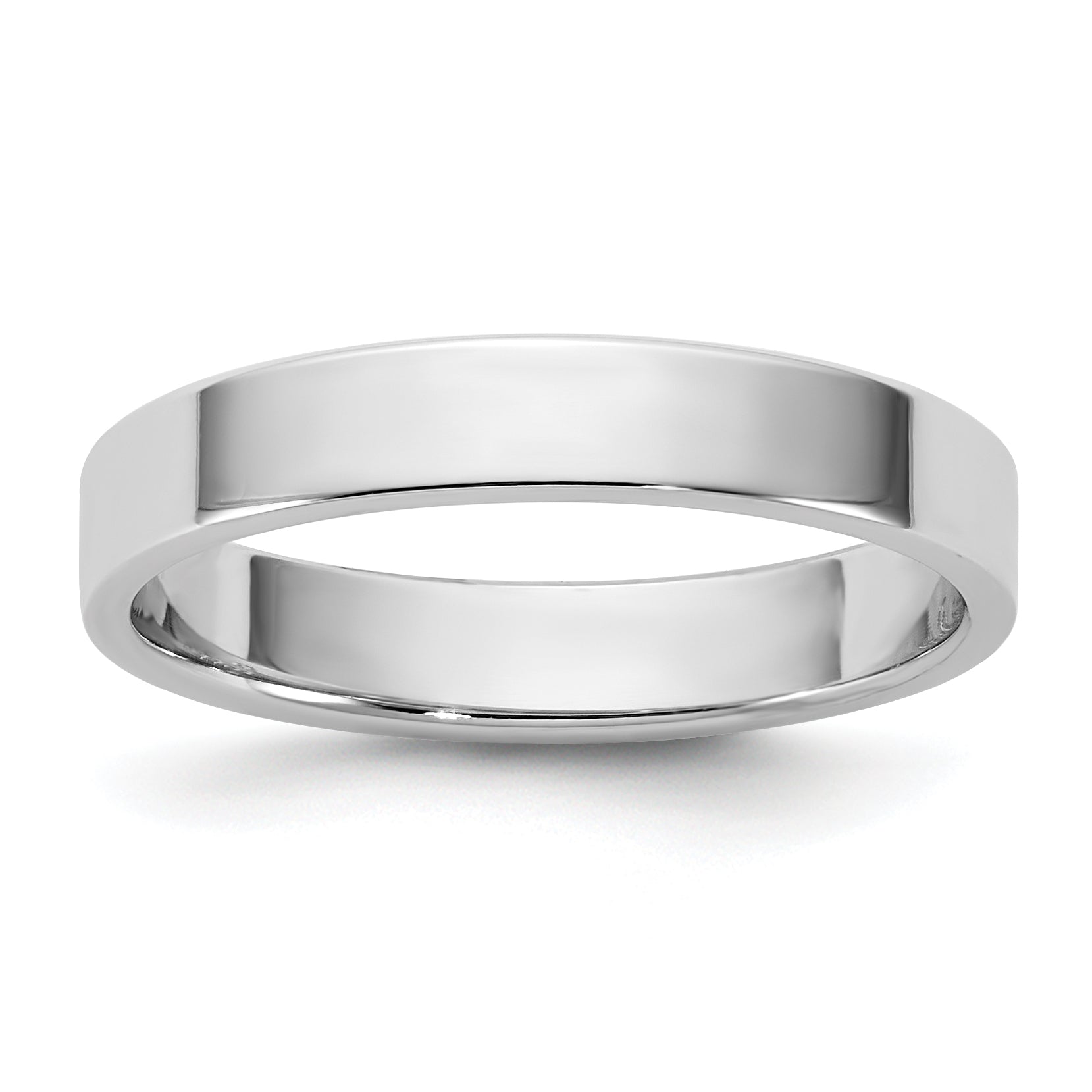 10K White Gold 10Kw 3.5mm Ltw Flat Band Size 11.5