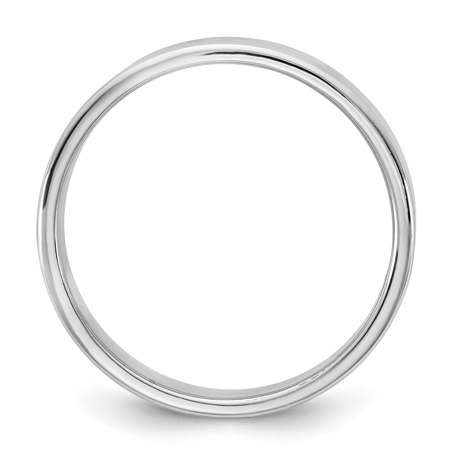 10K White Gold 10Kw 4.5mm Ltw Flat Band Size 9