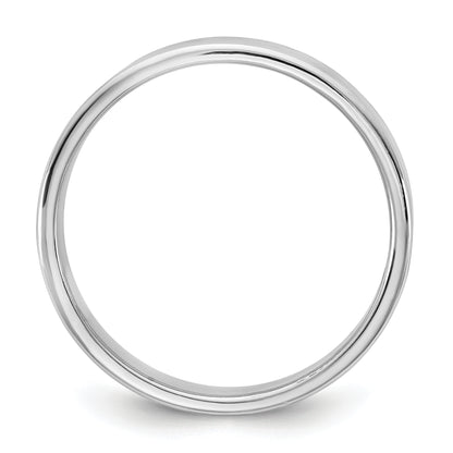 10K White Gold 10Kw 4.5mm Ltw Flat Band Size 9
