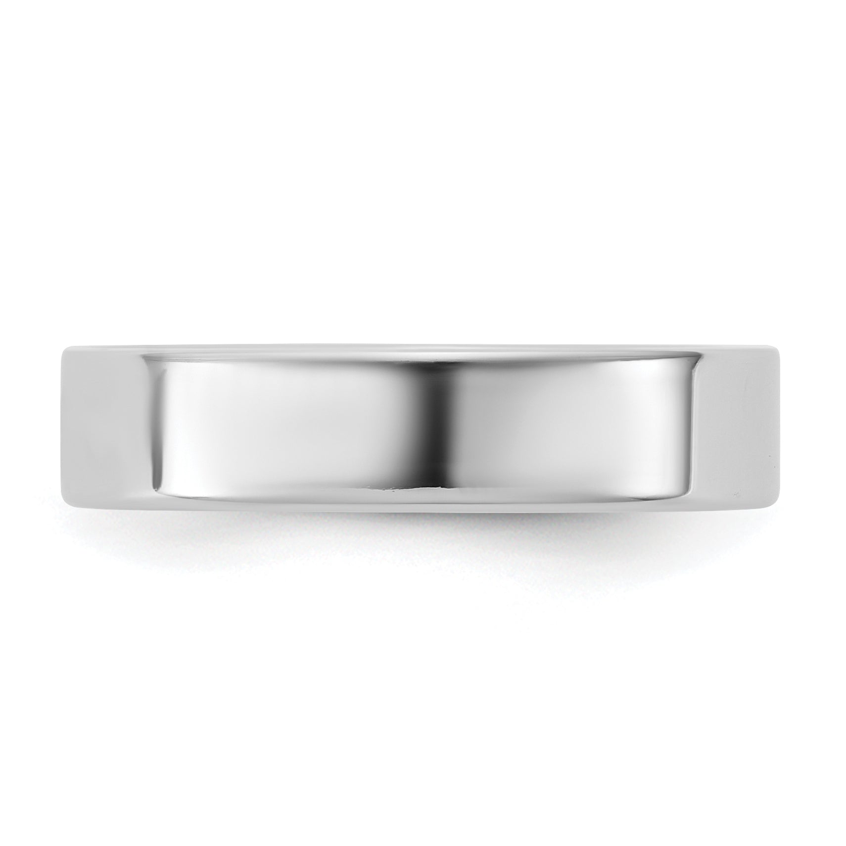 10K White Gold 10Kw 4.5mm Ltw Flat Band Size 10