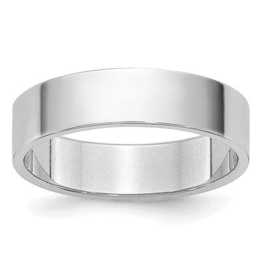 10K White Gold 10Kw 4.5mm Ltw Flat Band Size 9