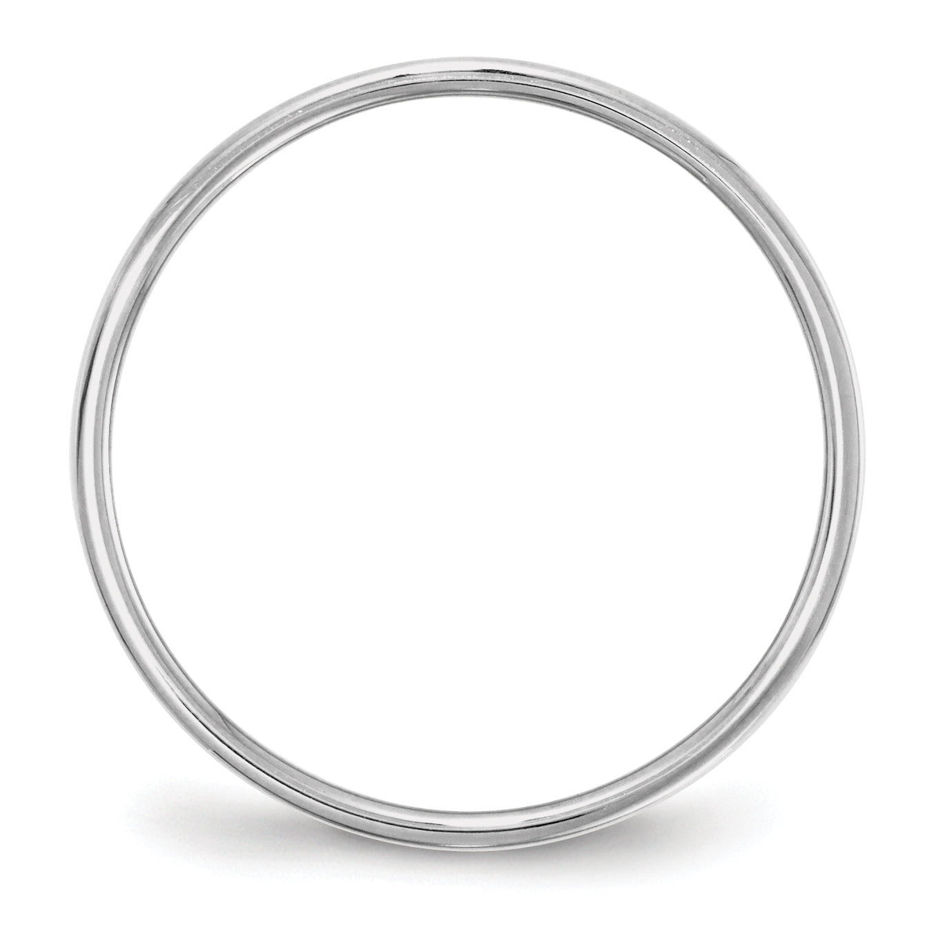 Solid 10K White Gold 5mm Light Weight Flat Men's/Women's Wedding Band Ring Size 10