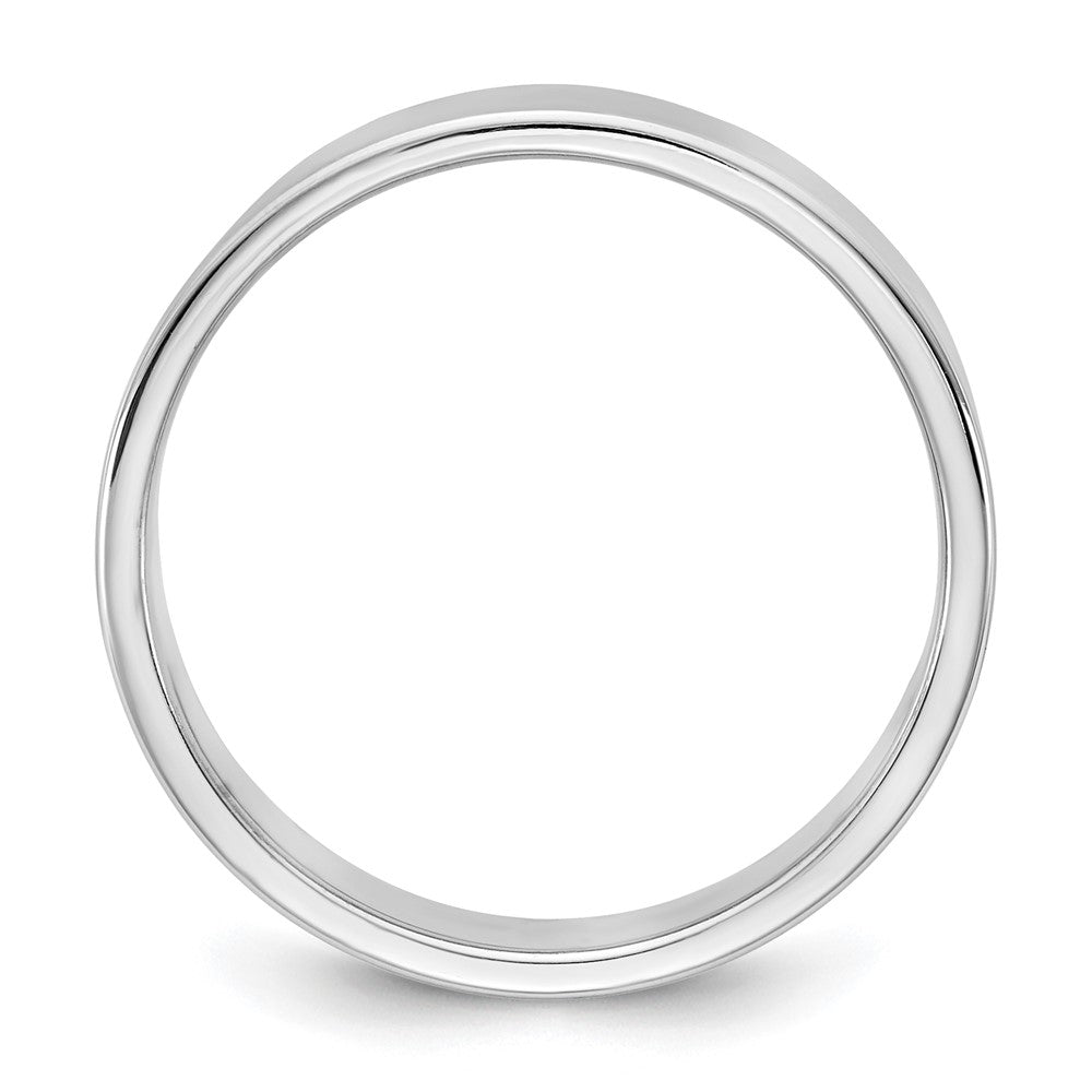 10K White Gold 10Kw 5.5mm Lightweight Flat Band Size 7