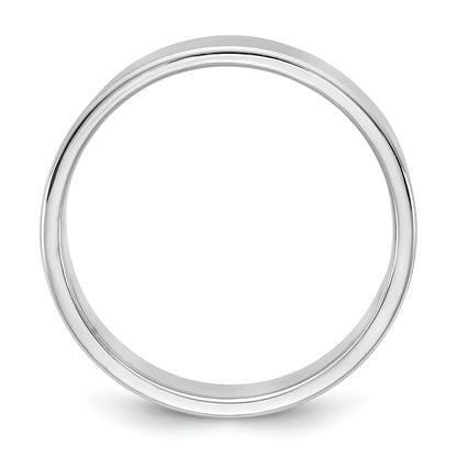 10K White Gold 10Kw 5.5mm Ltw Flat Band Size 4