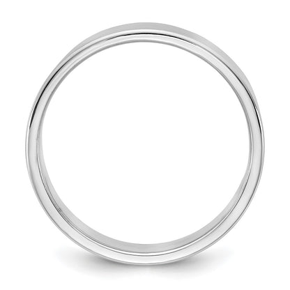 10K White Gold 10Kw 5.5mm Lightweight Flat Band Size 5.5