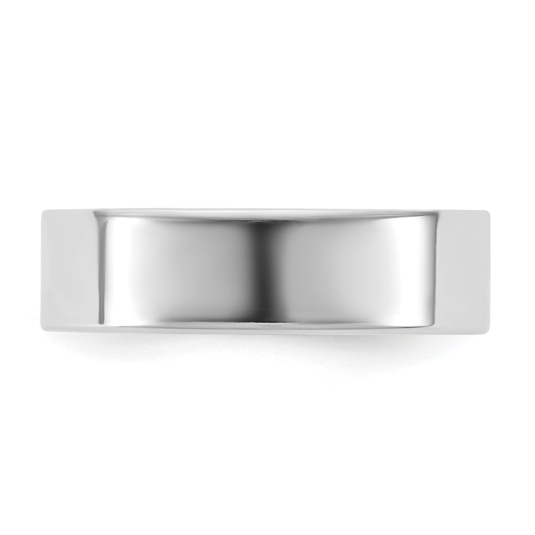 10K White Gold 10Kw 5.5mm Ltw Flat Band Size 4