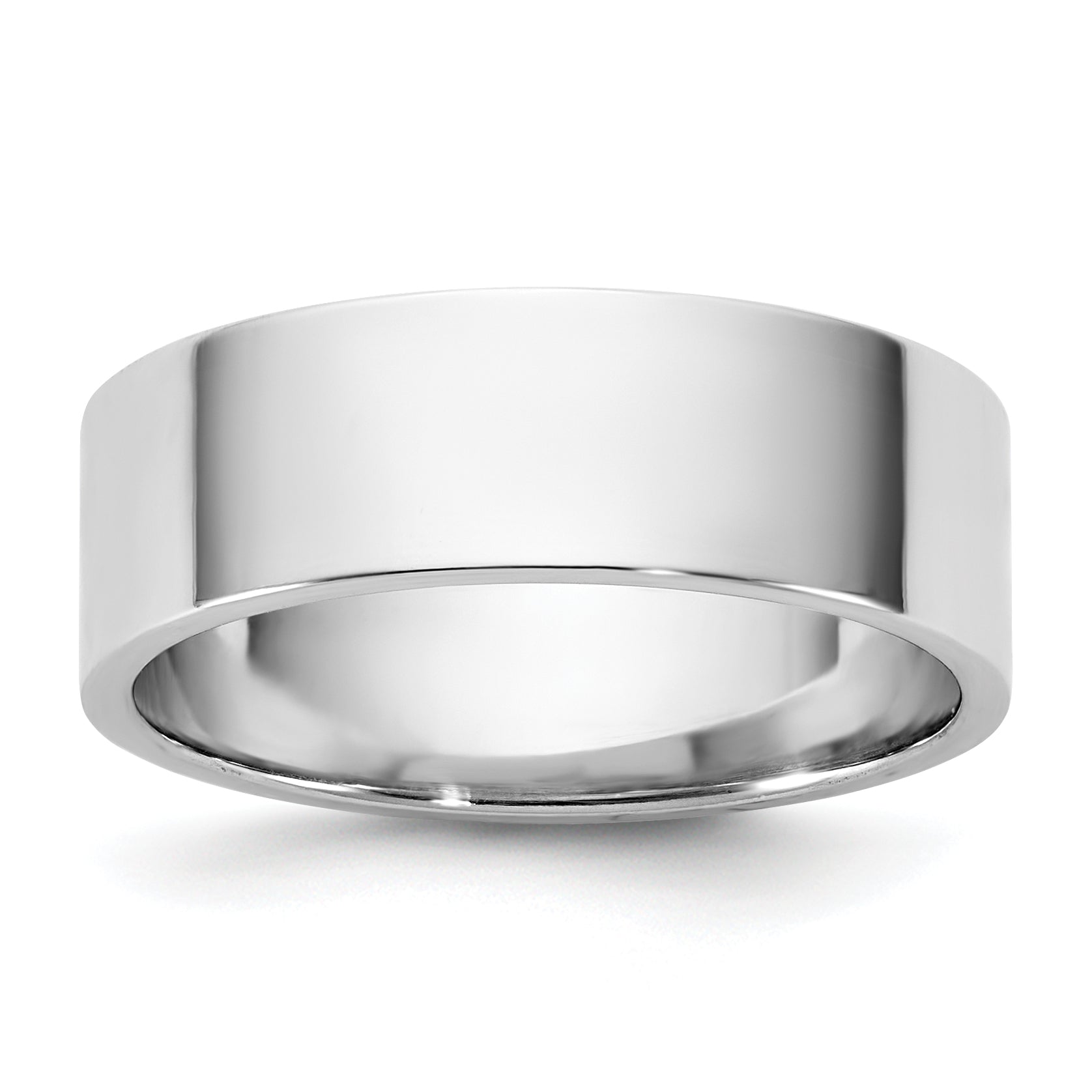 10K White Gold 10Kw 6.5mm Ltw Flat Band Size 11