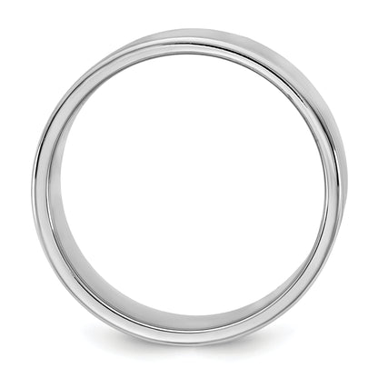 14K White Gold 9mm Lightweight Flat Band