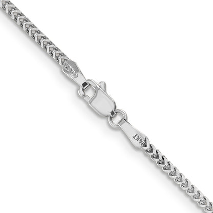 14K White Gold 20 Inch 1.5mm Franco With Lobster Clasp Chain