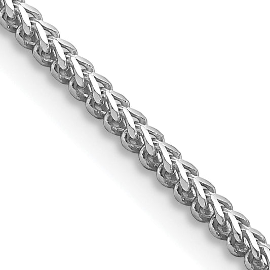 14K White Gold 20 Inch 1.5mm Franco With Lobster Clasp Chain
