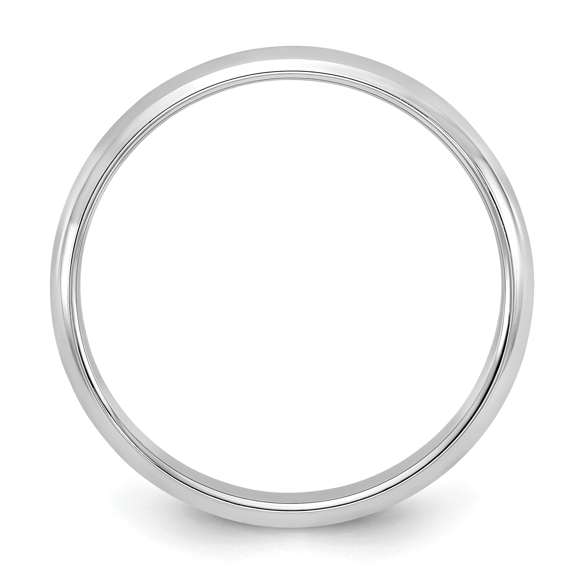 Solid 14K Yellow Gold White Gold 3mm Half-Round Men's/Women's Wedding Band Ring Size 10