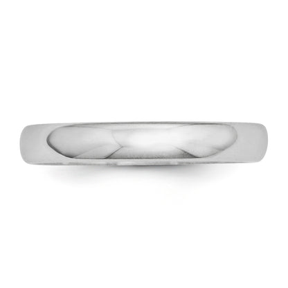 Solid 10K White Gold 3mm Half Round Men's/Women's Wedding Band Ring Size 13