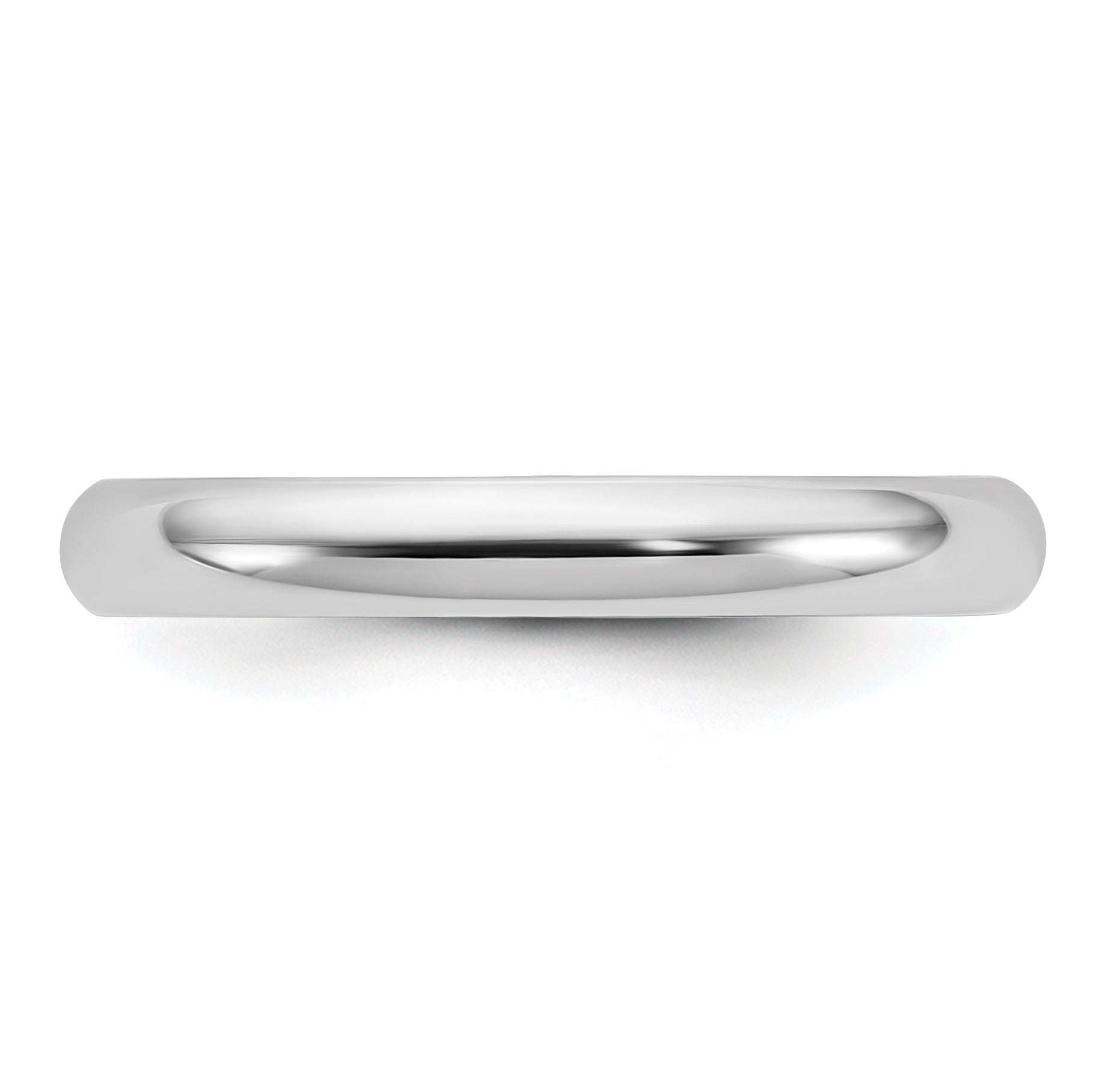Solid 14K Yellow Gold White Gold 3mm Half-Round Men's/Women's Wedding Band Ring Size 10