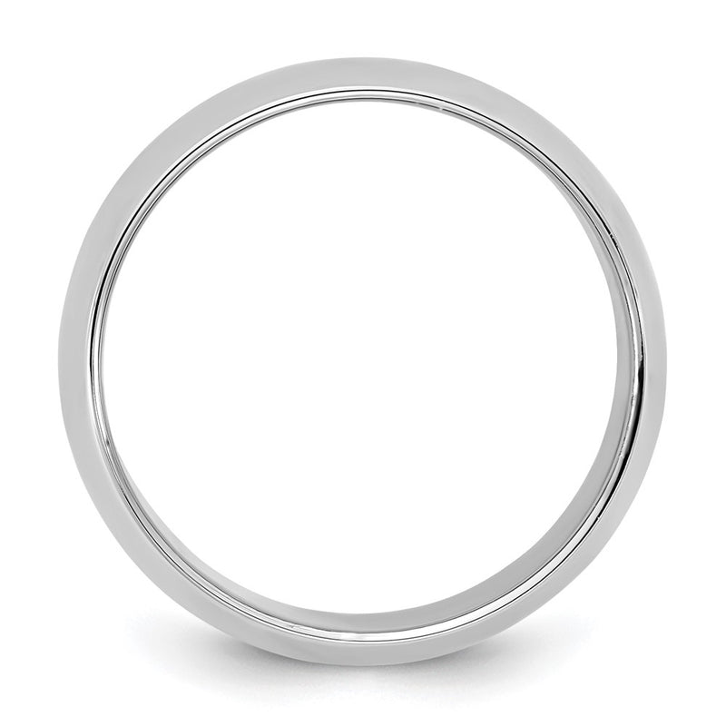 10K White Gold 10Kw 3.5mm Half Round Band Size 11.5