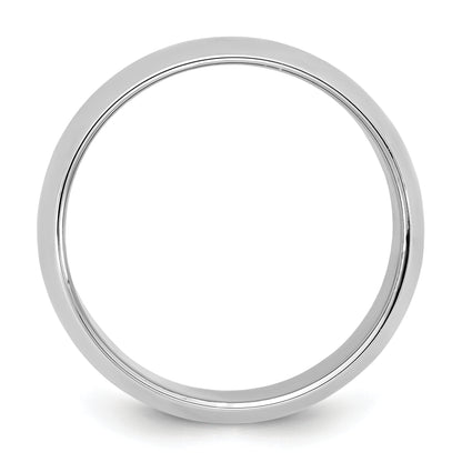 10K White Gold 10Kw 3.5mm Half Round Band Size 13.5