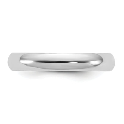 10K White Gold 10Kw 3.5mm Half Round Band Size 13.5