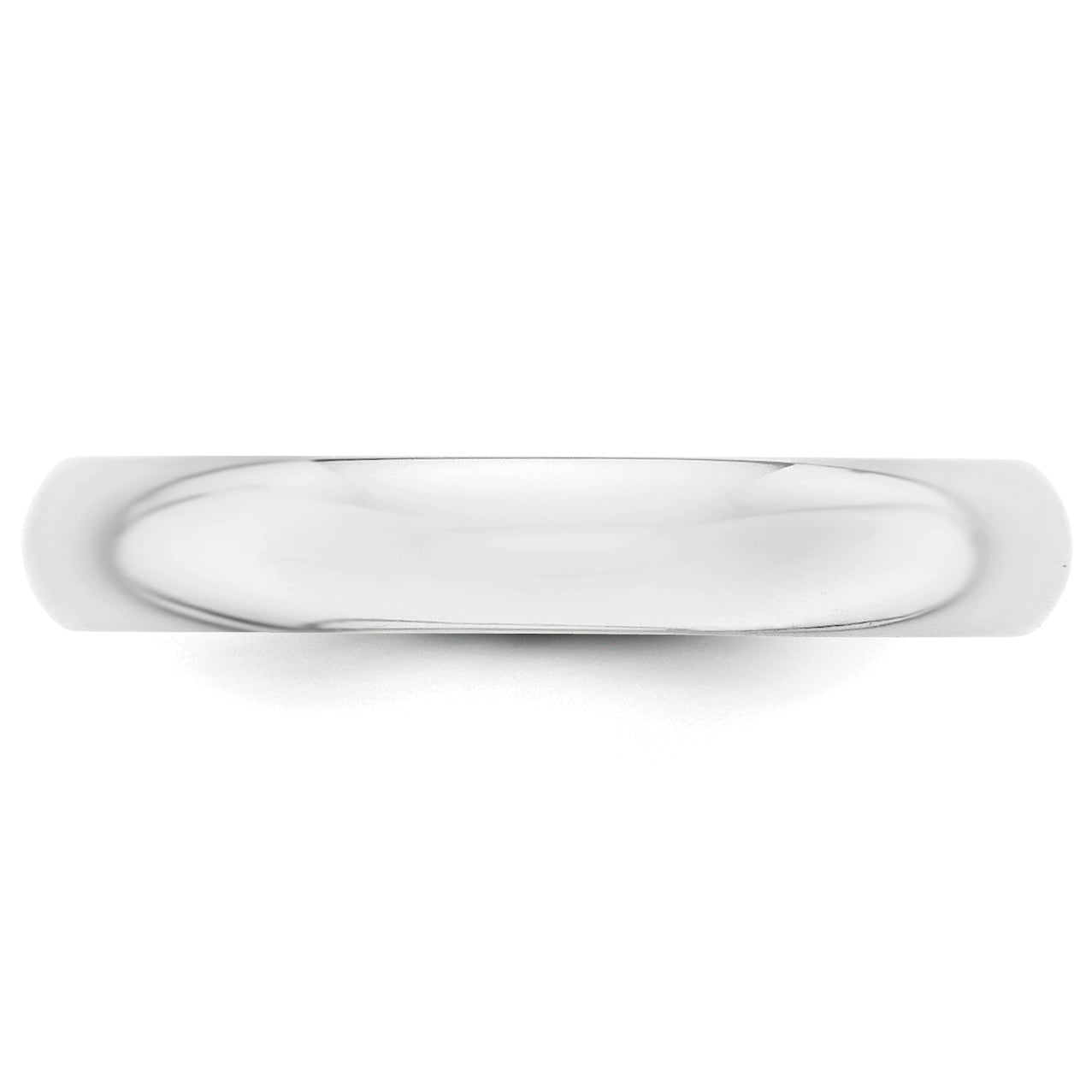 Solid 10K Yellow Gold White Gold 4mm Half-Round Men's/Women's Wedding Band Ring Size 9