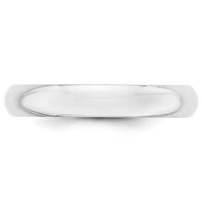 Solid 10K Yellow Gold White Gold 4mm Half-Round Men's/Women's Wedding Band Ring Size 7.5