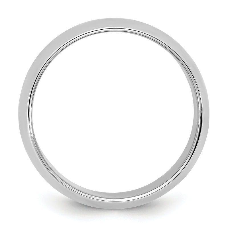 10K White Gold 10Kw 4.5mm Half Round Band Size 10