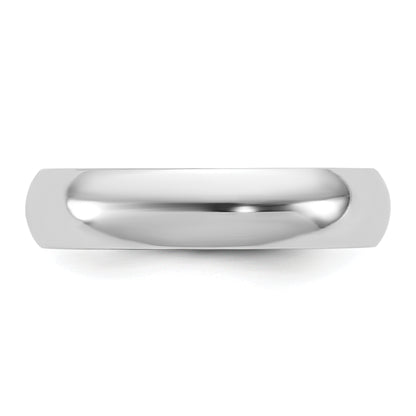 10K White Gold 10Kw 4.5mm Half Round Band Size 4