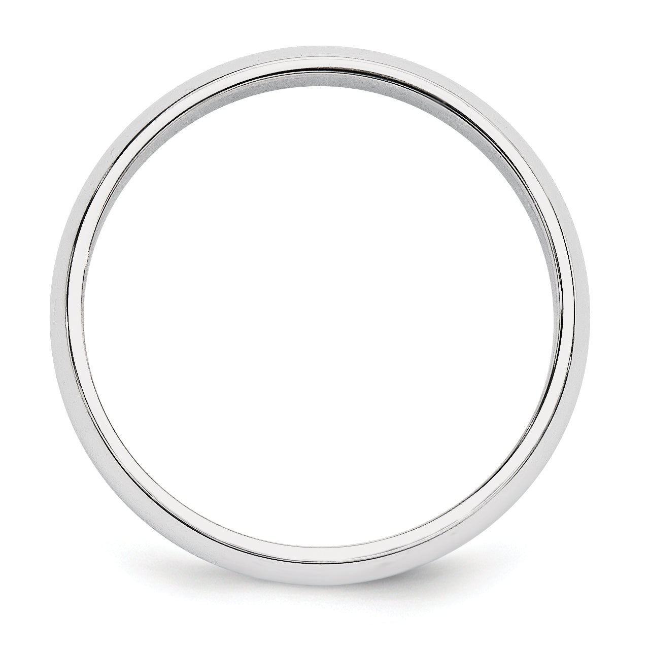 Solid 10K Yellow Gold White Gold 5mm Half-Round Men's/Women's Wedding Band Ring Size 10
