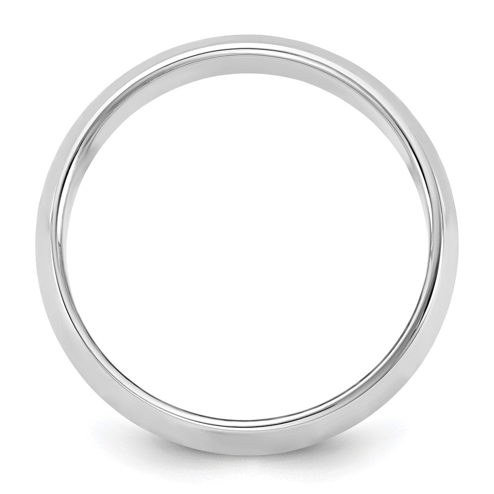 14K White Gold 5.5mm Half Round Band