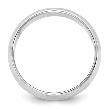 10K White Gold 10Kw 5.5mm Half Round Band Size 6