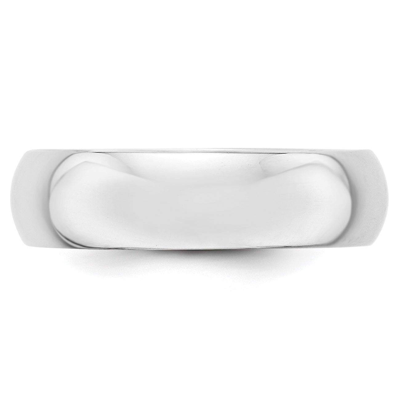 Solid 10K Yellow Gold White Gold 6mm Half-Round Men's/Women's Wedding Band Ring Size 10