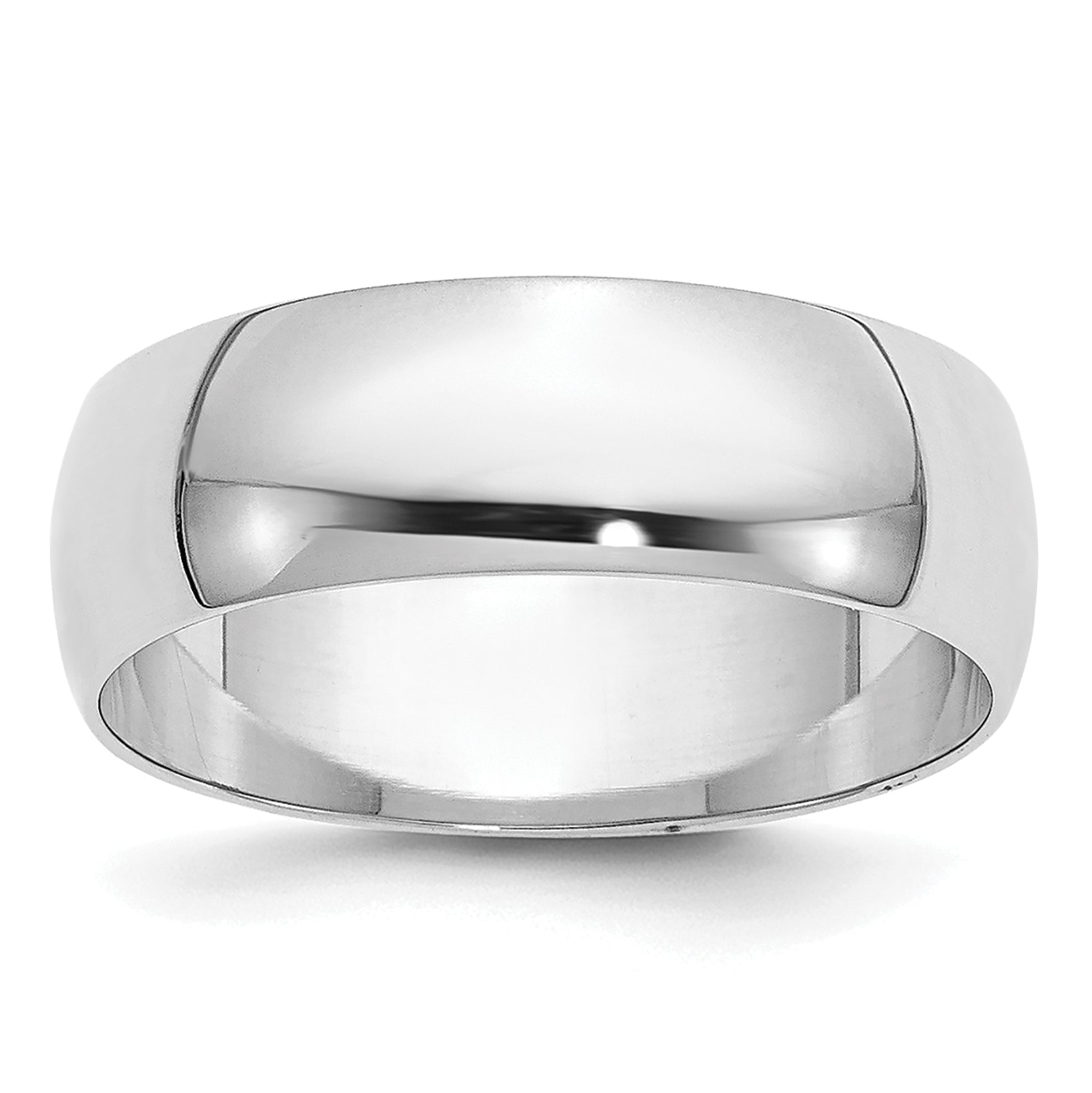 Solid 10K Yellow Gold White Gold 6mm Half-Round Men's/Women's Wedding Band Ring Size 10