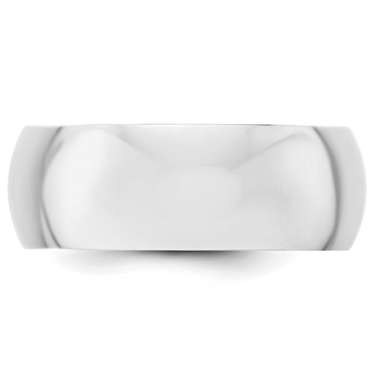 Solid 10K Yellow Gold White Gold 8mm Half-Round Men's/Women's Wedding Band Ring Size 10
