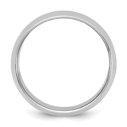 10K White Gold 10Kw 11mm Half Round Band Size 4.5