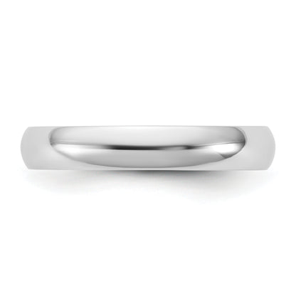 10K White Gold 10Kw 3.5mm Ltw Half Round Band Size 6