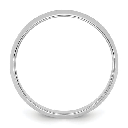 10K White Gold 10Kw 5.5mm Ltw Half Round Band Size 6
