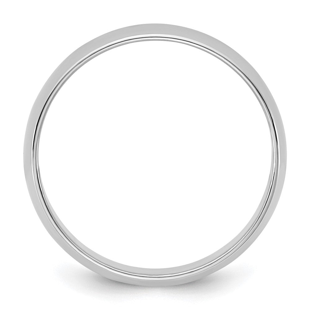 10K White Gold 10Kw 5.5mm Lightweight Half Round Band Size 12