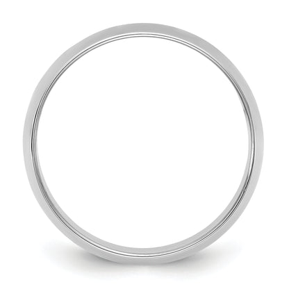 10K White Gold 10Kw 9mm Ltw Half Round Band Size 6