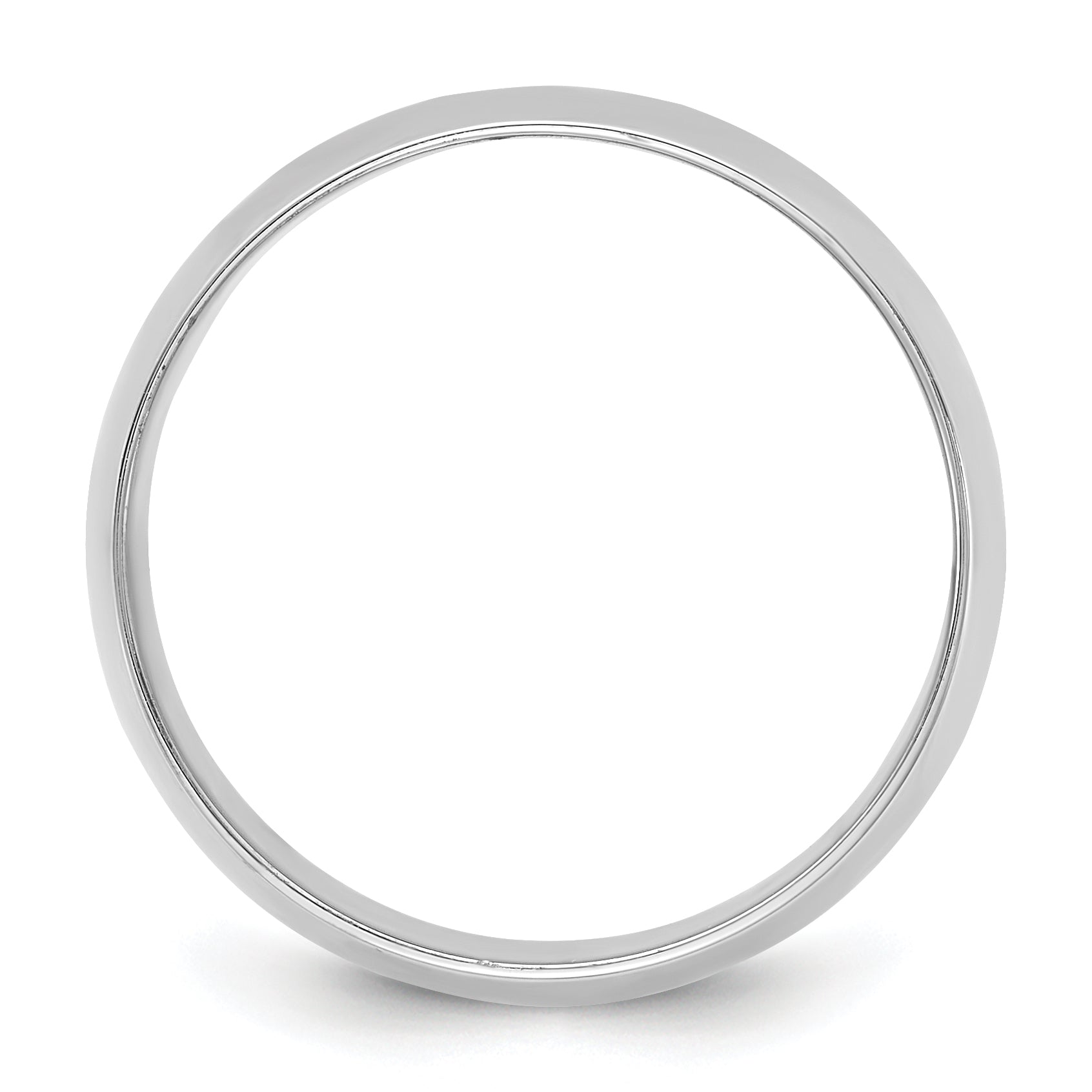 10K White Gold 10Kw 10mm Ltw Half Round Band Size 12