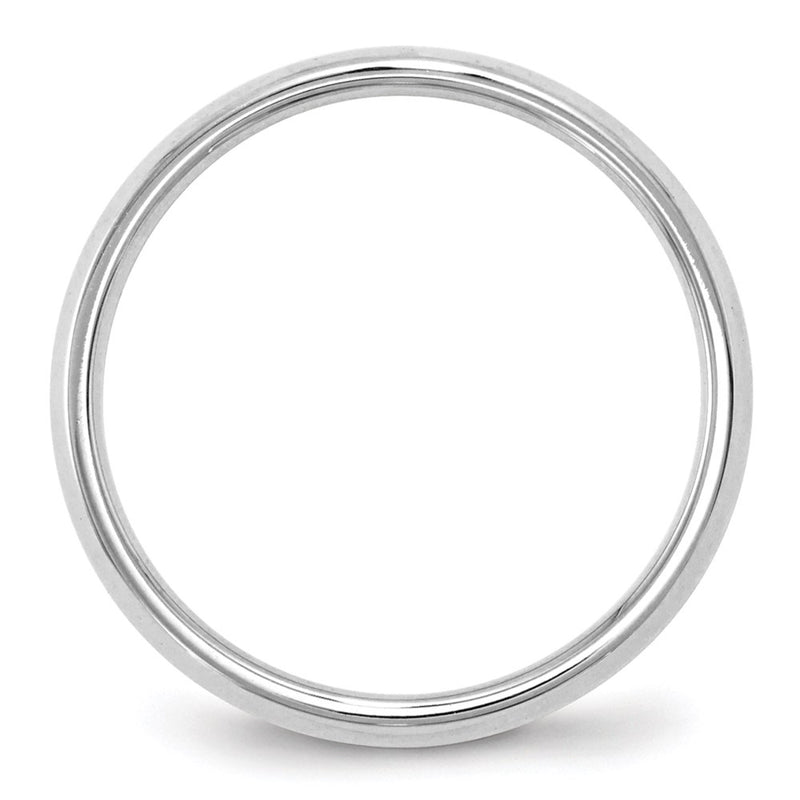 14k White Gold 2.5mm Knife Edge Comfort Fit Wedding Band Ring