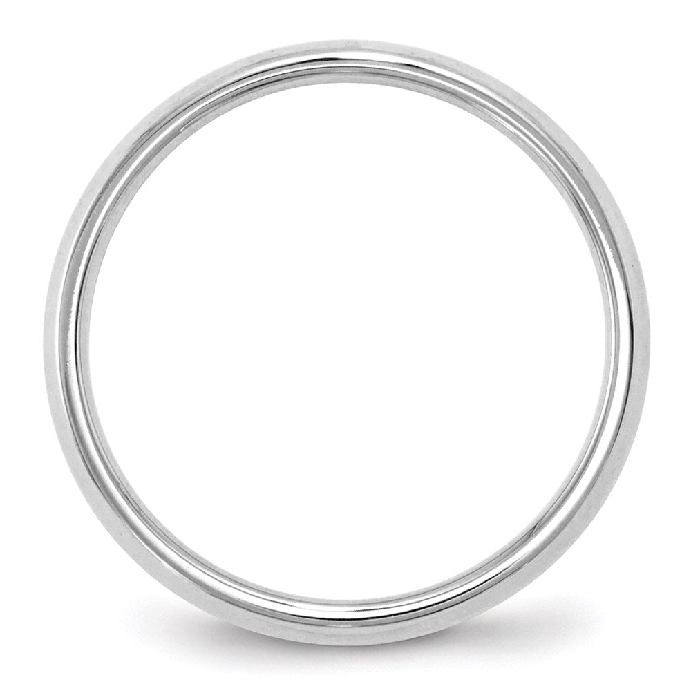 10k White Gold 2.5mm Knife Edge Comfort Fit Wedding Band Ring