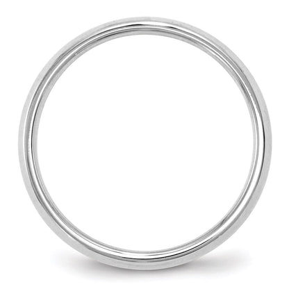 10k White Gold 2.5mm Knife Edge Comfort Fit Wedding Band Ring