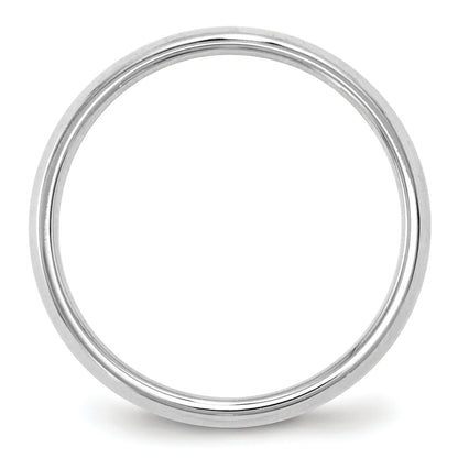 Solid 14K White Gold 2.5mm Knife Edge Comfort Fit Men's/Women's Wedding Band Ring Size 10